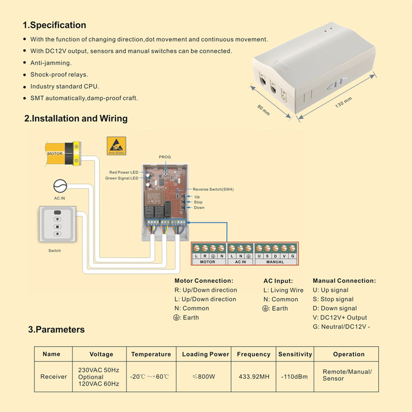 ac20101 neco Ellard nvm remote control kits key fobs 433.92mhz rf