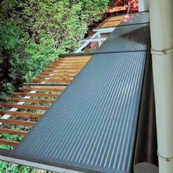 Persiana enrollable horizontal de aluminio para techo exterior