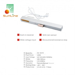 motor de actuador de apertura de ventana receptor de cadena incorporado con sensor de lluvia