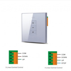 Interruptor manual de control central de 3/4 líneas