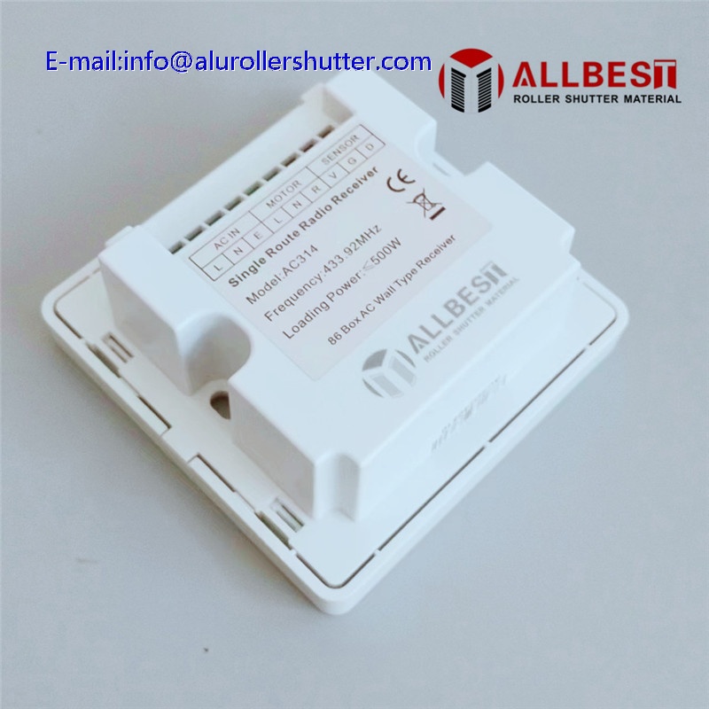 allbest AC314 86 Size Wall type Receiver DC227a ac227-01 roller shutter ...